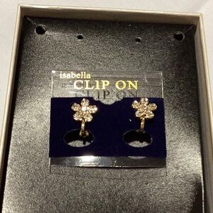 🖤Just In !! NWT Rhinestone Clip On Earrings “ Sparkle & Shine” Fun To Wear 🖤